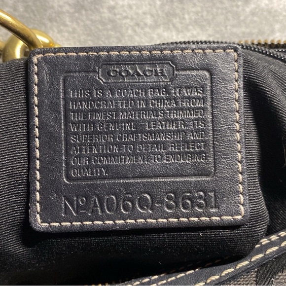 Coach Black and Gold Hobo Bag - Picture 5 of 12